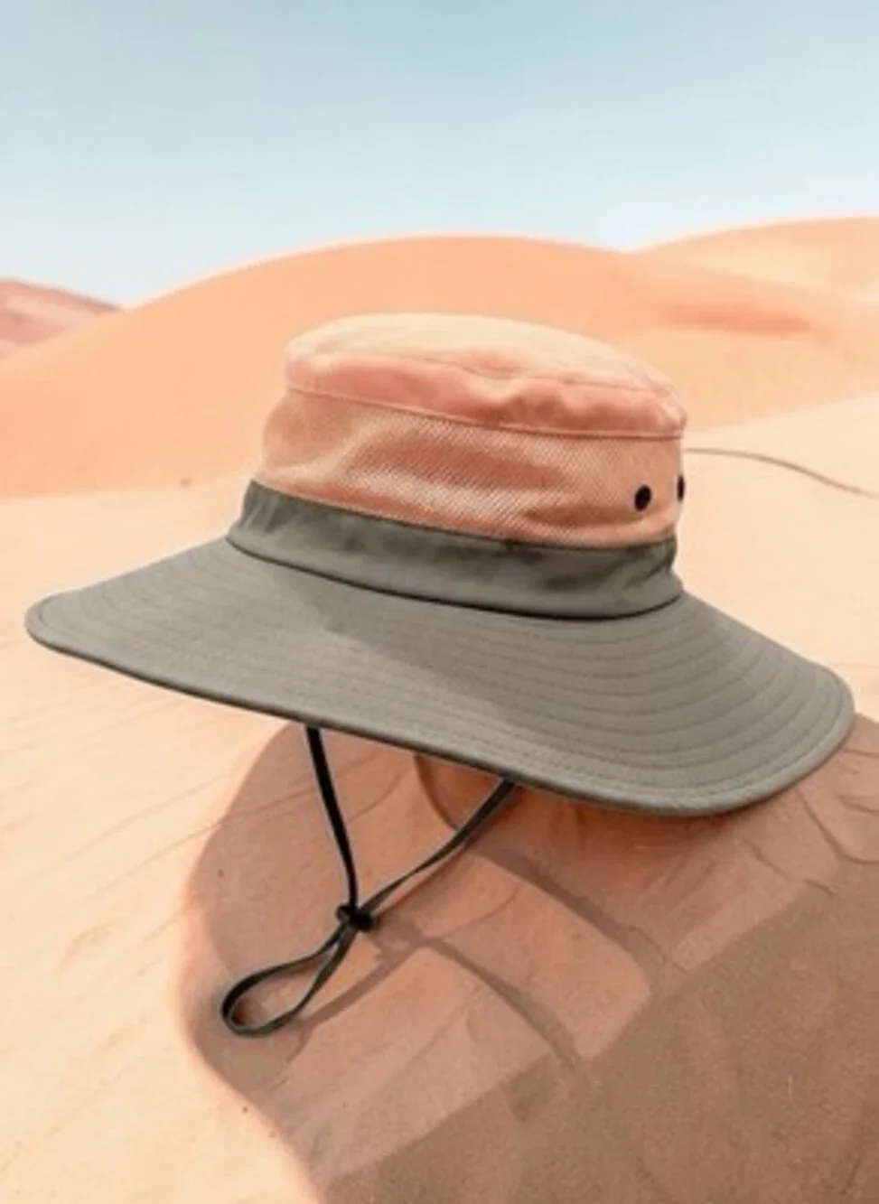 Sun Shade Outdoor Hat Summer Sun Protection Wide Brim Ponytail Hole. Adjustable.